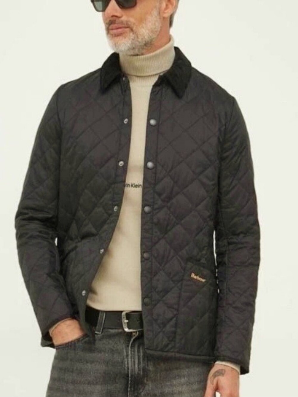 Barbour Mens Heritage Liddesdale Quilted Jacket Brown Size Small/Medium
